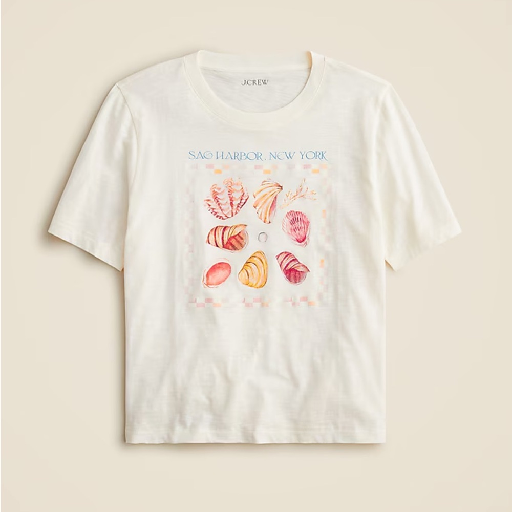 J. Crew relaxed-fit  “Shell” graphic t-shirt XL